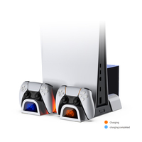 Support de refroidissement pour console Playstation5 PS5 Slim, station de charge pour manettes PS5, indicateur lumineux LED, emplacement de stockage de CD