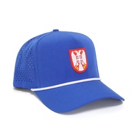 Meilleures ventes, casquette de sport à 5 panneaux en nylon et polyester avec logo en caoutchouc personnalisé, découpe au laser, casquette de baseball Gorra, imperméable, casquette de golf performante