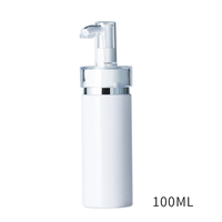 Flacon pompe sans air en verre de luxe noir blanc or rose 5 ml 10 ml 15 ml 30 ml 50 ml 100 ml 150 ml 4 oz acrylique