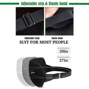 <span class=keywords><strong>Masque</strong></span> de nuit en soie de mûrier noir <span class=keywords><strong>avec</strong></span> sangle élastique réglable pour femmes - Product Image 2