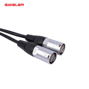 Cable de red Rj45 Cat5 Cat6 Ethercon Cable Conector de carcasa de níquel Cables de señal de red de etapa de 8 pines para pantalla de publicidad LED - Product Image 1