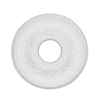 Médaillon de plafond en polystyrène ignifuge avec des capacités de moulage élégantes pour la décoration intérieure, matériau pour la maison