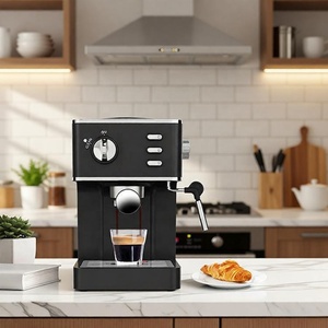 Cafetera Semiautomática de Alta Calidad para Uso Doméstico, 20 Bares, con Perilla Ajustable y Tanque Transparente de 1.2L, Gran Venta, 360 Rotating Fro - Product Image 3