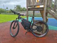 Kit de conversion de vélo électrique 72V 5000W pour VTT avec patte de suspension de 135 mm