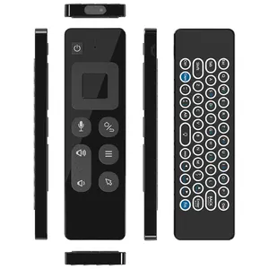 T9 PRO hava fare klavye kablosuz 2.4G Fly Air fare şarj edilebilir Mini uzaktan kumanda Android TV kutusu/Mini PC/TV