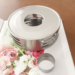 Scaldino per Teiera con Portacandele in Acciaio Inox, Riscaldatore per Teiera in <span class=keywords><strong>Oro</strong></span> Rosa, Set da Caffè e Tè, Accessori di Lusso per il Tè - Product Image 5