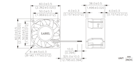 Nouveau ventilateur de refroidissement d'onduleur Delta 6038 FFB0624SHE 24V 0.40A BR00 d'origine, ventilateur axial DC à roulement à billes, grand volume d'air, ventilateur d'extraction