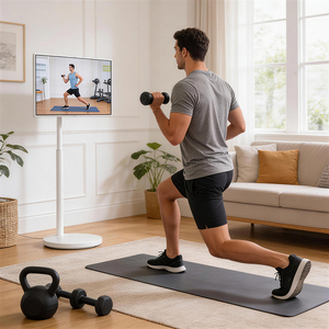 Televisor Portátil Recargable de 32 Pulgadas con Ruedas, Android 15, Televisión Inteligente con Pantalla Táctil Móvil para Negocios y Hogar - Product Image 4