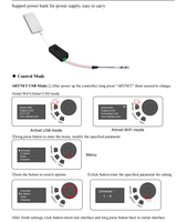 Wifi USB LED DMX Controlador de iluminación de escenario PD65W Tipo C Dimmers AN104 Luces de escenario