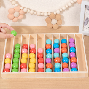New Arrivals Colorful Balls in Place <b>Box</b> Battle Board Game Fine Motor Sensory Early Educational <b>Toys</b> for Kids Boys Girls - Product Image 4