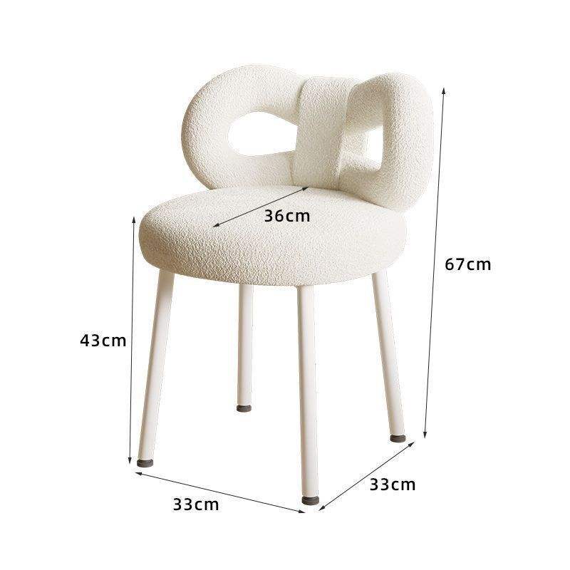 Chaise Papillon [Pieds réglables extra larges] 67 cm Blanc