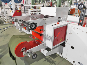Haute vitesse automatique PE LHPE vêtements <span class=keywords><strong>sac</strong></span> à provisions faire la machine découpée à l'intérieur de la <span class=keywords><strong>colle</strong></span> Patch poignée <span class=keywords><strong>sac</strong></span> en plastique faisant la Machine - Product Image 2