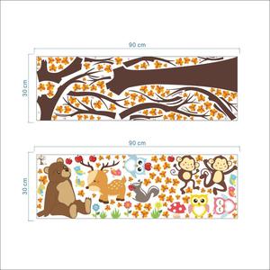 Decorazione della casa carino animali albero adesivo da <span class=keywords><strong>parete</strong></span> per bambini - Product Image 5