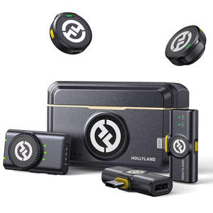 Micrófono Lavalier Inalámbrico Hollyland <span class=keywords><strong>Lark</strong></span> M2 Combo con Cancelación de Ruido, 30H de Duración, para Smartphone, iPad, Cámaras DSLR y Videocámaras - Product Image 1