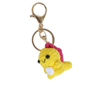 Lindo llavero de ganchillo de hilo suave, ecológico, con logotipo personalizado, hecho a mano, amigurumi, dinosaurio de dibujos animados, regalo - Product Image 5