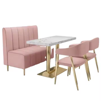 Ensemble de chaises de salle à manger pour restaurant Offre Spéciale Mobilier café bon marché Table Booth canapé pour café
