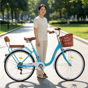 Bicicleta Urbana para Mujer con Canasta Delantera, un Regalo Maravilloso para Recados, Viajes y Paseos Casuales al Aire Libre - Product Image 2