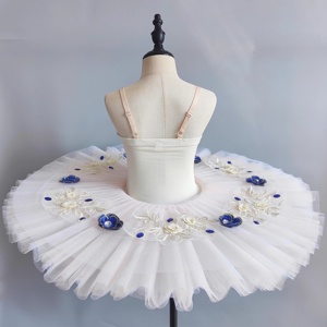 Tutú de Ballet Profesional para Niñas, Tutú Ligero Amarillo Tipo Pancake, Vestido de Fiesta de Bailarina, <span class=keywords><strong>Disfraz</strong></span> de Danza de Ballet para Mujeres Adultas, Niñas y Niños - Product Image 4