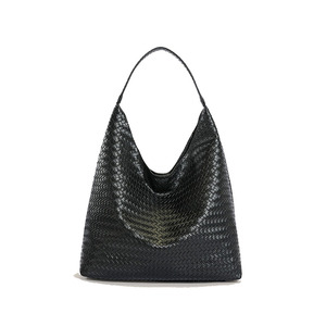Sac isotherme pliable et résistant en cuir, jute et nylon, imperméable, avec filet, pour courses, plage et vin, extra large, mini sac fourre-tout - Product Image 2