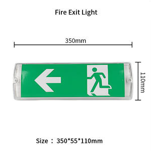 Letrero de Salida de Emergencia LED AC 85V~265V, Personalizable, Montado en Pared, Luces de Emergencia Suspendidas - Product Image 2