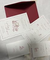 Cartes d'invitation de mariage économiques et élégantes en papier pailleté, impression de cartes de mariage de luxe avec enveloppes