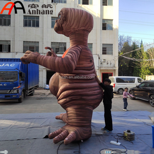 Modelo Inflable Gigante de Extraterrestre <span class=keywords><strong>ET</strong></span> con Corazón Luminoso LED, Personaje de Película para Publicidad, Eventos y Decoración de Parques - Product Image 2