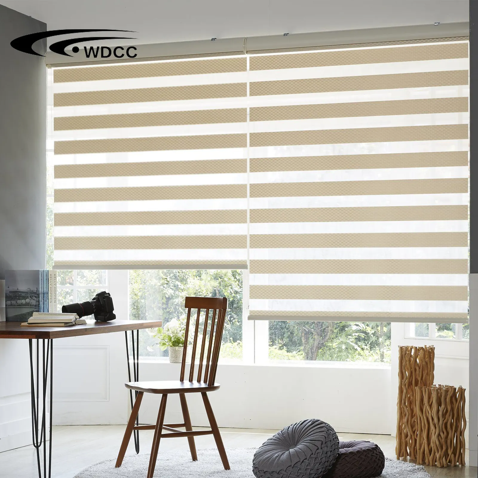 Factory Supply Vertical Indoor Blackout Window Curtain Double Zebra Blinds Roller Shades