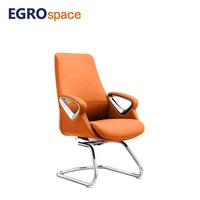 Chaise de bureau en cuir EGROspace pour fournisseur, mobilier de direction, visiteur, manager, cadre supérieur, formation et réunion