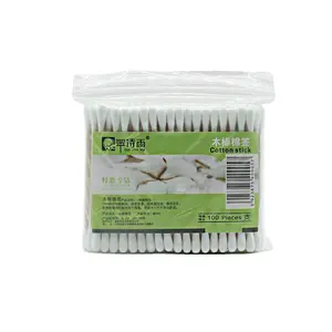 Houten Stok Oor Q Tips Hoofd Knoppen Schoonmaken Berken Fabrikanten Dubbele Ronde Wattenstaafjes