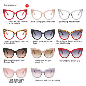 ホットでトレンディな新作メガネ、スタイリッシュなアイウェア、キャットアイサングラス、レトロなブラックキャットアイサングラス、デザイナーサングラス、レディース向け2025 - Product Image 3