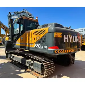 Korea Heavy Duty 22 ton Hyundai 220 excavator good price R220LC-9S used hyundai Crawler excavator