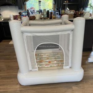 Castillo Inflable Blanco para Niños de 3 a 6 Años con Bomba Integrada, Casa de Brinco para Jugar - Product Image 4