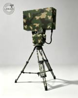 Radar anti-drone aérien bande Ku à balayage mécanique azimutal et balayage d'altitude par fréquence, détection de petits cibles par radar pulsé 100+