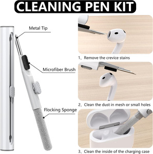 For Airpods Pro3 Protective Case Silicone Cleaning <b>Pen</b> Headphone Protective Case Anti Loss Airpods Protective Case - Product Image 5
