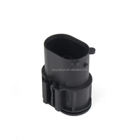 Schwarzer DJ3044-2.5-11 4-Pin Automobilstecker, 2,5mm Messingkontakt Kabelbaum-Stecker für Auto-Sensor- und ECU-Systeme