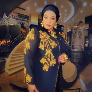 Nuovo prodotto ultimo stile di abito africano strass abbigliamento africano vestito di lusso donna stile <span class=keywords><strong>Kitenge</strong></span> Top design africano - Product Image 2