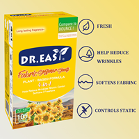 Dr.easy Prix usine OEM Échantillon gratuit Feuilles assouplissantes et désodorisantes pour sèche-linge 4-en-1 écologiques Parfum Sun Fresh pour vêtements