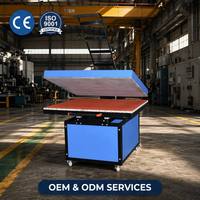 Máquina de Prensa de Transferencia de Calor Manual de Formato Ancho Profesional para Producción Textil de Prendas