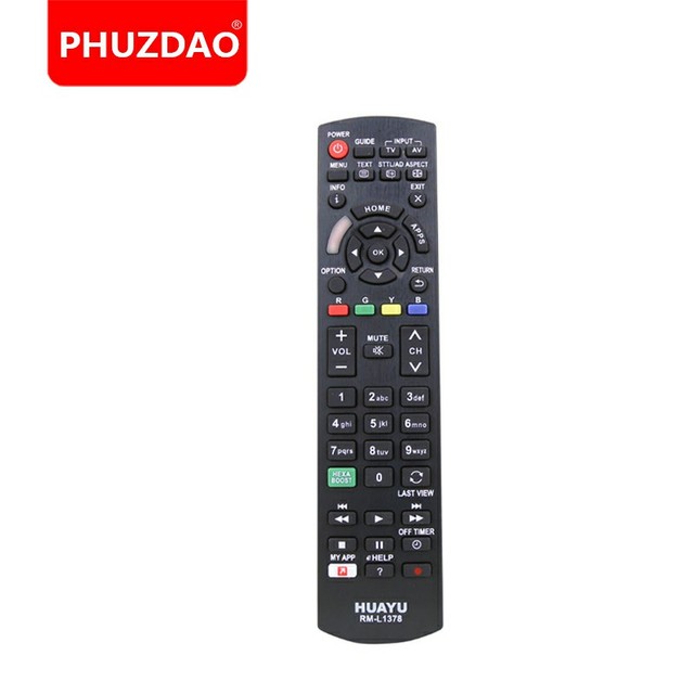 Huayu High Quality Replacement RM-L1378 Universal Model Remote Control for Panasonic LCD TV