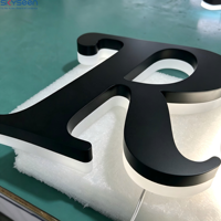 Lettres en métal 3D personnalisables, lettres en acrylique éclairées par LED, enseignes rétroéclairées pour la publicité des entreprises et des magasins