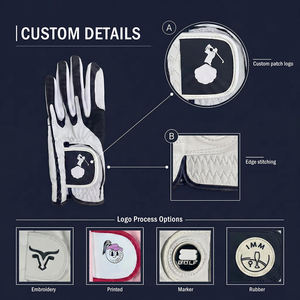 Vente flash : Gants de golf en cuir Cabretta, logo personnalisé, gants de golf Cabretta, différentes couleurs - Product Image 3