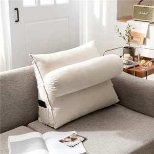 Cuscino per la testiera del letto con cuneo triangolare cuscino supporto di posizionamento durante la lettura e la copertura lavabile di riposo - Product Image 1