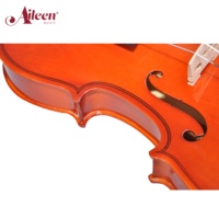 Violon universel, fait à la main, avec étui et nœud gratuit, pour étudiants (VG001)