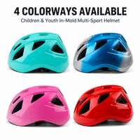 Casque de vélo de route réglable pour enfants avec feu arrière, respirant, couleur personnalisée, casque VTT pour garçons et filles, pour la conduite quotidienne