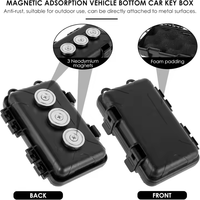 Spy Spot Magnetic Mount Weatherproof Case pour GPS Magnetic Key Holder Under Car Trackers Stash Lock Box for Items Key Holder