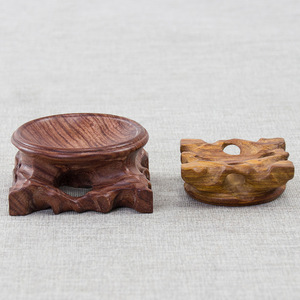 Esferas <span class=keywords><strong>huevos</strong></span> pastoral soporte de exhibición decorativo pedestal base madera bola de cristal soporte de exhibición artesanía decoración del hogar - Product Image 2