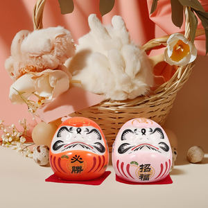 ชุดมินิเซ็ตขนาดเล็กเสื้อโบดีฮาร์มะ1.5นิ้วตุ๊กตาดารุมะเซรามิกเคลือบรูปแมวนำโชคของที่ระลึกงานแต่งงานเป็นมิตรต่อสิ่งแวดล้อม - Product Image 5