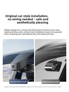 BMW Mercedes-Benz Audi geely cho TOYOTA xe Dash cam cho N500 dual-máy ảnh GPS Mô hình màu đen phía trước phía sau máy ảnh không có hệ thống dây điện yêu cầu - Product Image 2