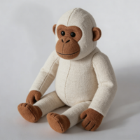 Jouets en peluche personnalisés en lin, animaux en peluche sur mesure, éléphant, chèvre, lapin, poupées en lin doux pour bébé et enfants, cadeau