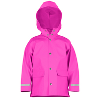 Veste imperméable de pluie pour enfants de couleur verte avec marque personnalisée